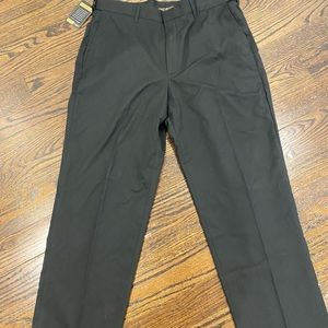 NWT Mens Haggar Black Dress Pant